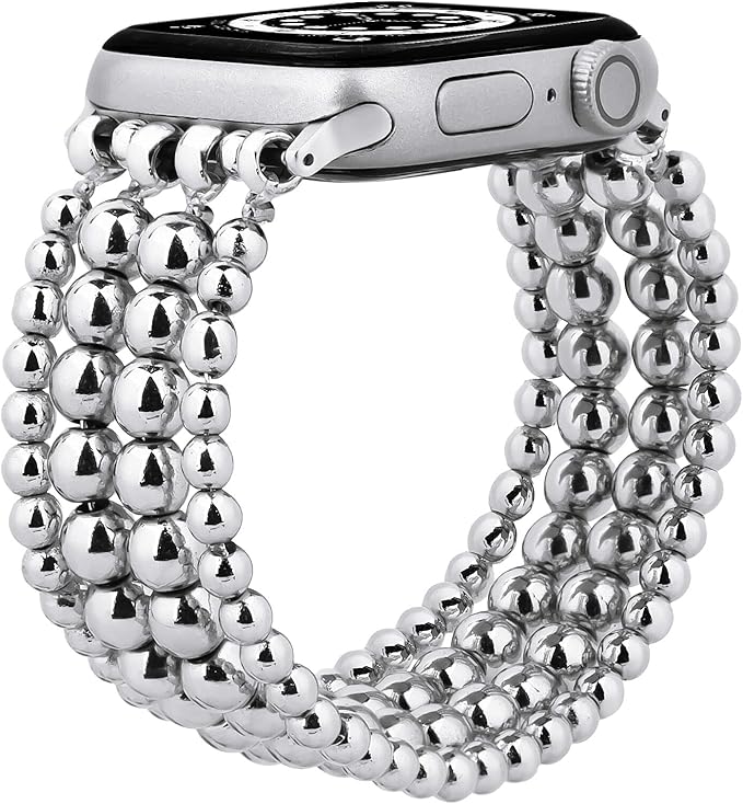 MOFREE Band Compatible with Apple Watch 38mm 40mm 41mm Beaded Bracelet Women by MOFREESpecialGiftsforHer
