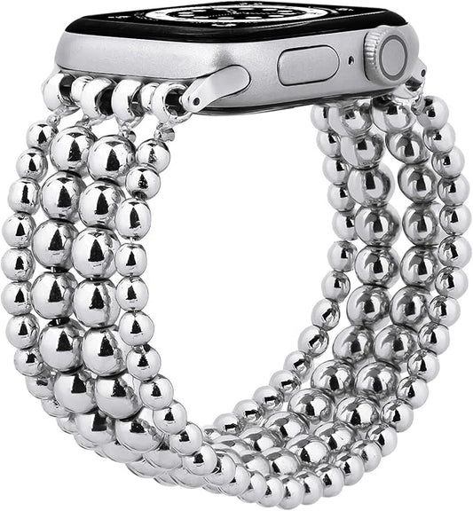 MOFREE Band Compatible with Apple Watch 38mm 40mm 41mm Beaded Bracelet Women by MOFREESpecialGiftsforHer