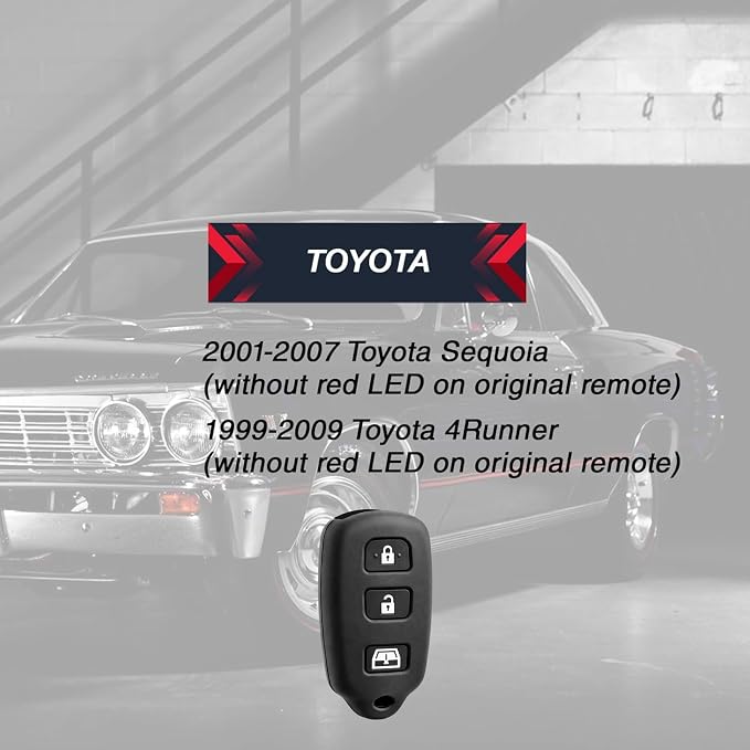 1X Key Fob Remote Case Cover Skin Protector fits Toyota 1999-2009 4runner / - Image 5