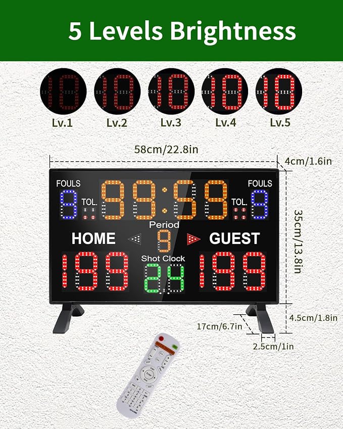 LUCKY TIME Basketball Scoreboard - Image 2