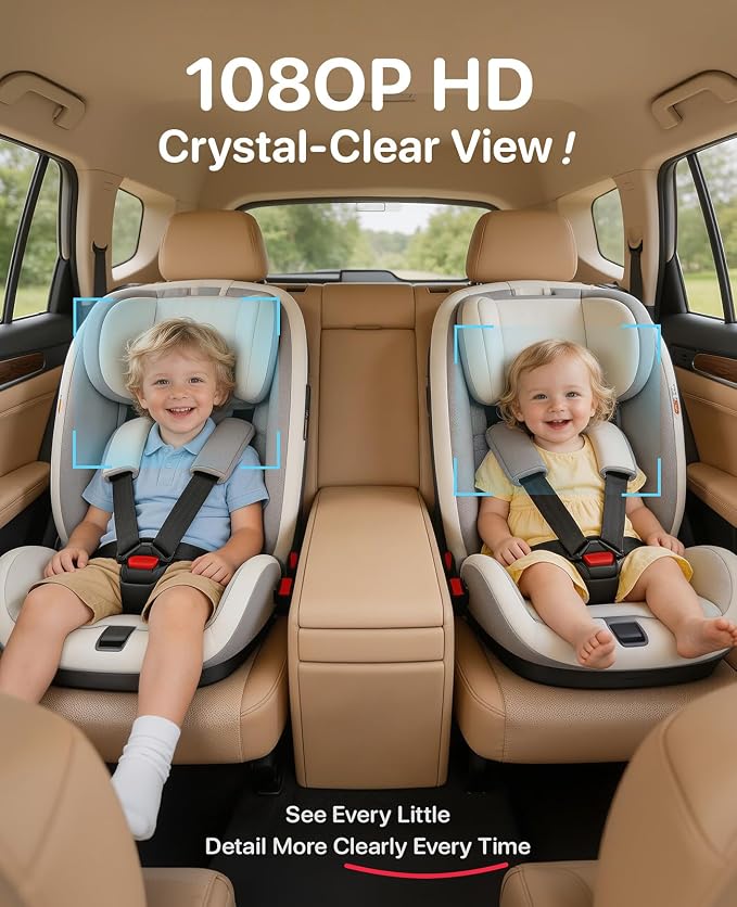 Luckview BM5 MAX 1080P HD Dual Baby Car Camera - Image 2
