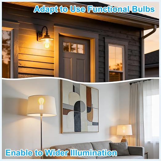 Remote Control E26 E27 Light Bulb Socket Adapter, Max 500W, No Wiring Needed - Image 9