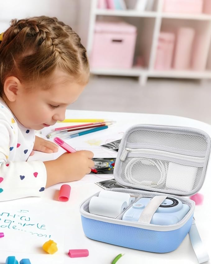 Kids Instant Print Camera Case, Shockproof Storage Bag Compatible - Image 6