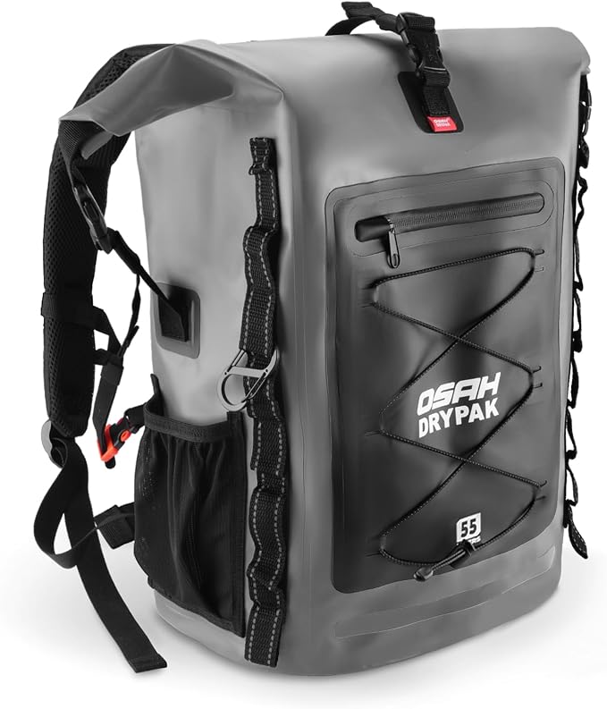 OSAH DRYPAK Waterproof Backpack Dry Bag 35L/55L/85L – Heavy Duty Roll-Top by OSAHDRYPAK