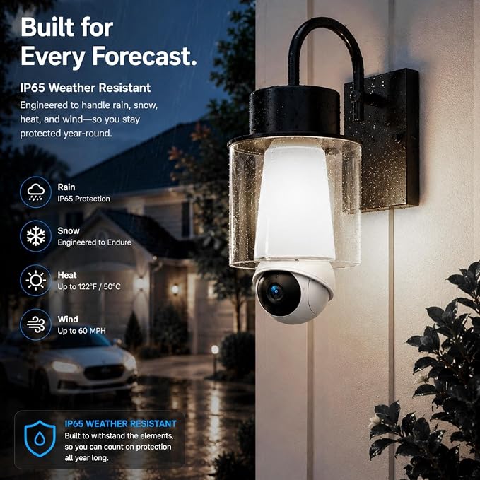 Light Bulb Security Camera, Smart AI Cam 2K HD Outdoor Lightbulb Camera - Image 6