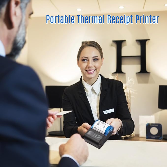 Receipt Printer, Sunydog Portable Mini Thermal Receipt Printers USB Receipt - Image 8