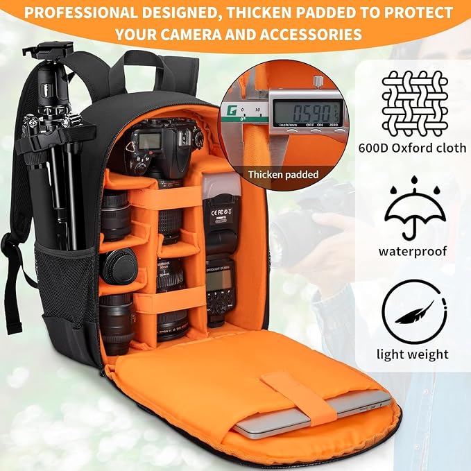 Camera Backpack for Photographers, DSLR Camera Bag, Professional Photography - Image 5