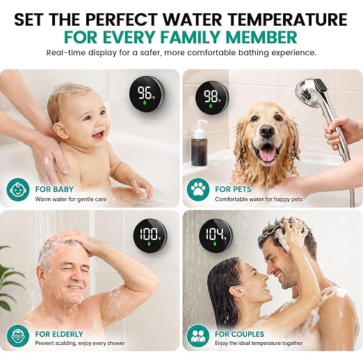 Longriver MX08 Wireless Shower Temperature Monitor, Shower Thermometer - Image 3