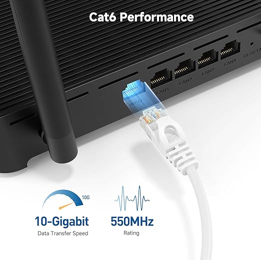 Cable Matters 10Gbps Snagless Cat 6 Ethernet Cable - 10ft - Image 3