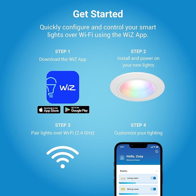 HALO 5/6 in Smart Wi-Fi Recessed LED Downlight Connected by WiZ Pro - Image 7