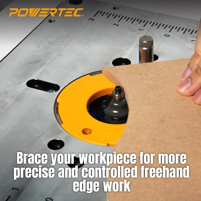 POWERTEC Aluminum Router Table Insert Plate - Image 4