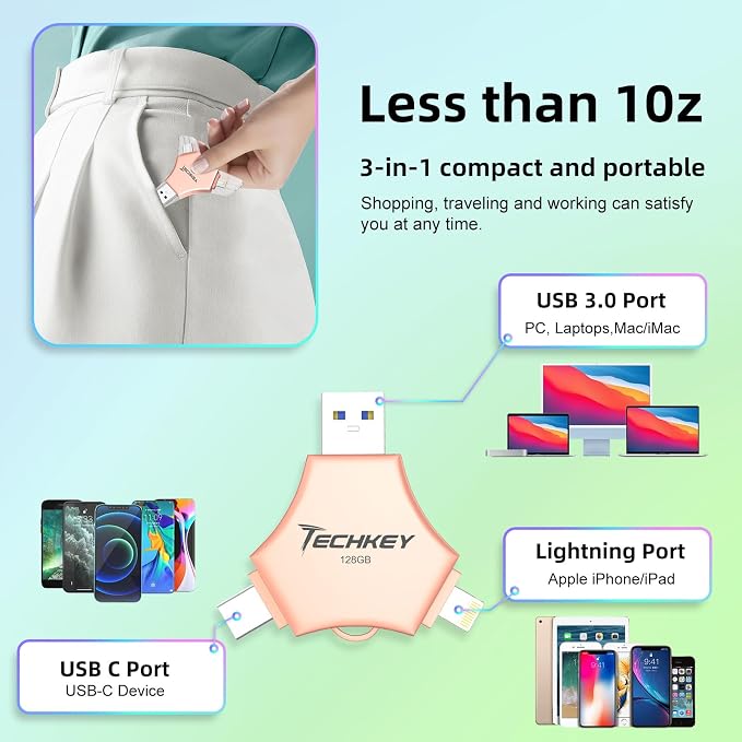 MFi Certified USB 3.0 Flash Drive 128GB - Image 8