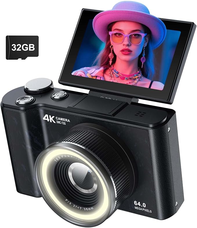 W & O Digital Camera for Teens, Y2K CCD Kids Digital Camera by WO
