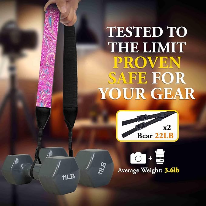 Art Tribute Custom Camera Strap Indian Sunset - Image 2