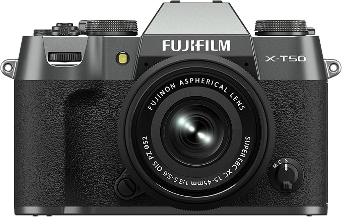 Fujifilm X-T50 Mirrorless Digital Camera XC15-45mmF3.5-5.6 OIS PZ Lens Kit by FUJIFILM