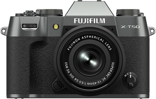 Fujifilm X-T50 Mirrorless Digital Camera XC15-45mmF3.5-5.6 OIS PZ Lens Kit by FUJIFILM