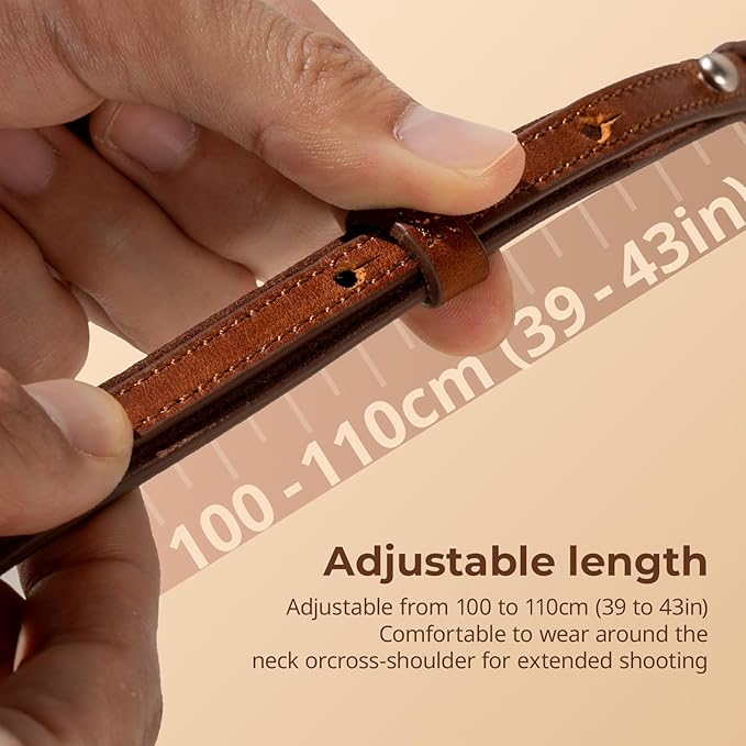 SMALLRIG Universal Leather Camera Neck Shoulder Strap - Image 3