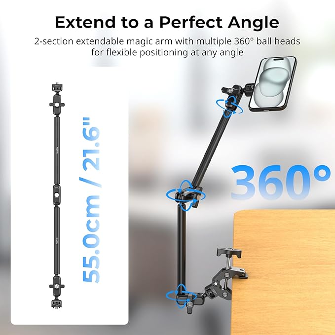 SMALLRIG Desktop Clamp Magic Arm Kit - Image 3