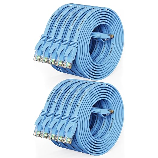 Cat 6 Ethernet Cable 5ft Flat Internet Network Cables by CableGeeker