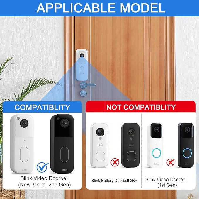 Adhesive Door Mount for All-New Blink Video Doorbell Camera Only, Not Block - Image 2