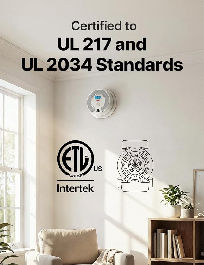 X-Sense 10-Year Battery Combination Smoke Carbon Monoxide Alarm Detector - Image 2