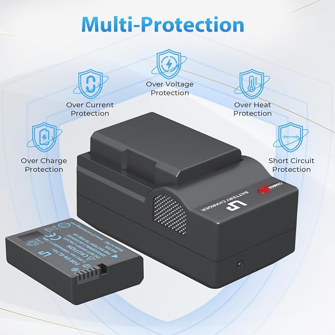 LP EN-EL14 EN EL14a Battery Charger Pack, P7800 & More - Image 4
