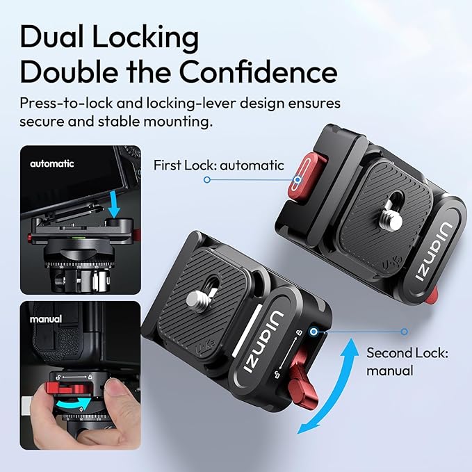 ULANZI UKA12 Pro Quick Release Plate, Arca-Swiss Camera Tripod Mount Adapter w - Image 3