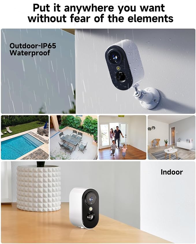 LIWAN Security Cameras Wireless Outdoor Indoor, 2.4GHZ WiFi Security Camera - Image 5