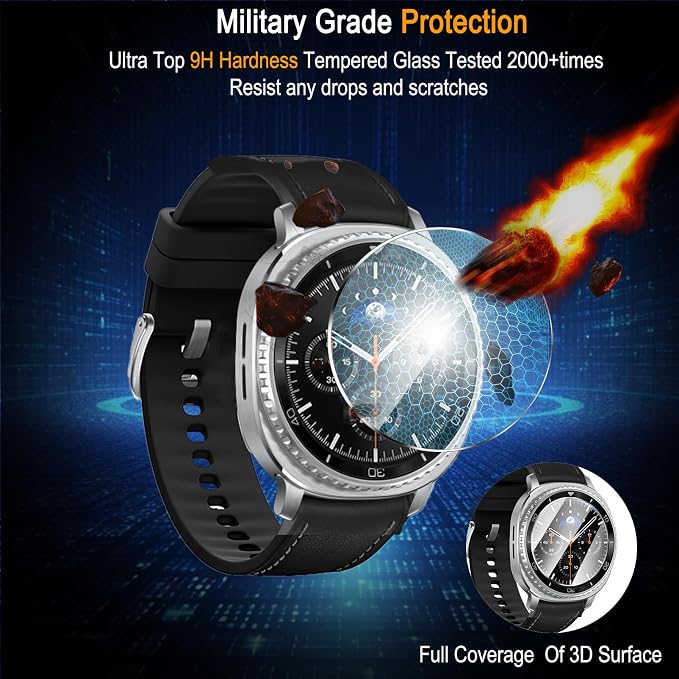 SiHPuoy 4 Pack for Samsung Galaxy Watch 8 Classic 46mm Screen Protector - Image 5