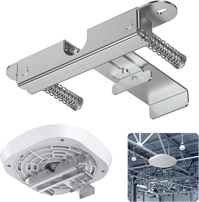 Eero PoE 7 & 6 T-Bar Ceiling Mount, Aluminum Tool-Free WiFi AP Bracket | T-Bar by EDUPLOVE