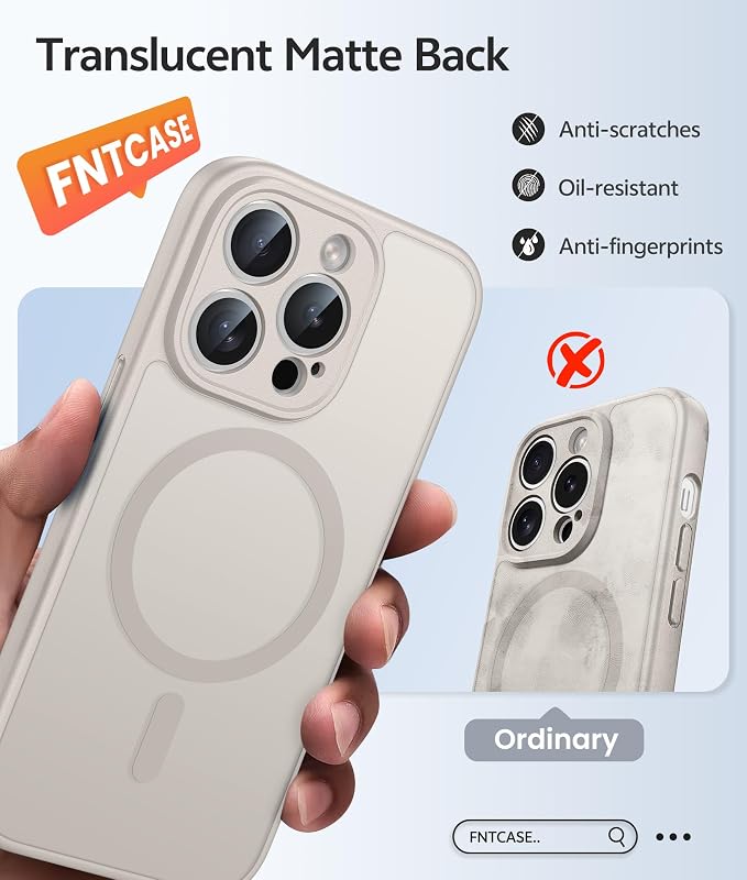 FNTCASE for iPhone 14 Pro Case: Translucent Matte Cases - Image 6