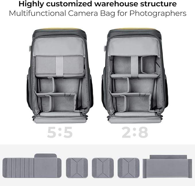 K&F CONCEPT Professional Camera bag Backpack 25L Large Capacity Camera Case - Image 2
