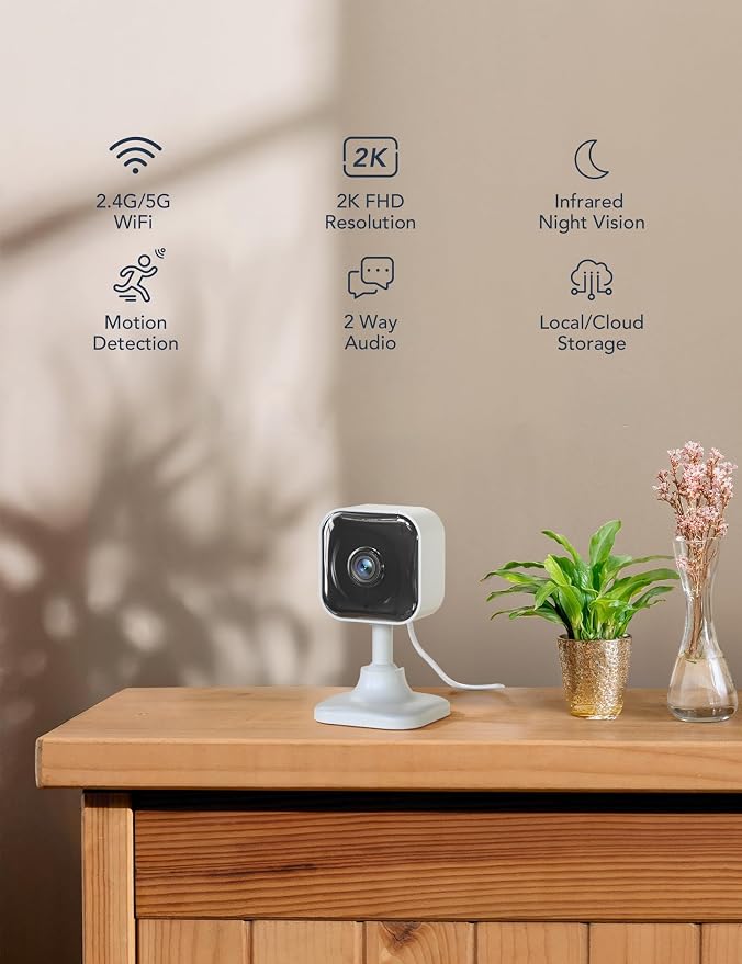 GNCC 2K Cameras for Home Security Indoor, 2.4G/5G Pet Cam - Image 2