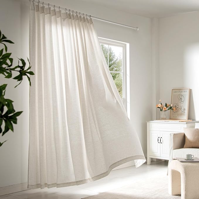 Memory Trained Pinch Pleated Curtains 84 Inches Long, Viral Linen Pinch Pleat - Image 7