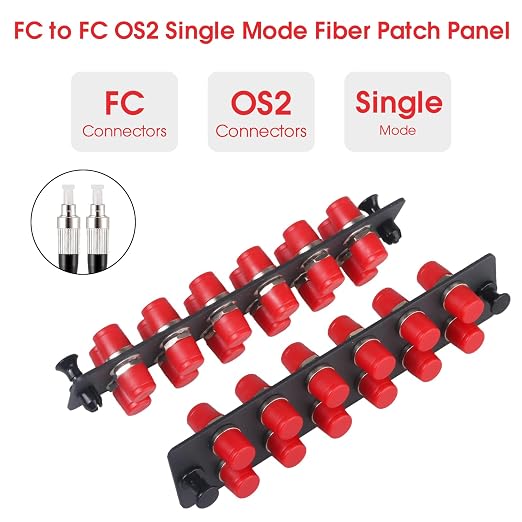 2-Pack 12 Simplex FC/UPC Fiber Patch Panel - Image 4