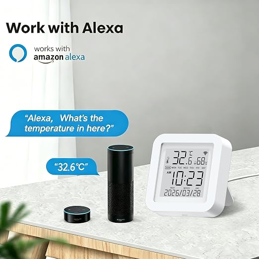 Smart WiFi Temperature Humidity Monitor: TUYA Wireless Temperature Humidity - Image 4