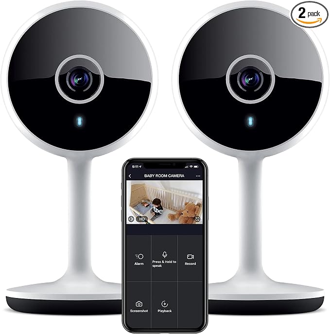 Geeni Vivid Indoor Smart Security Camera – HD Live Stream Camera by Geeni