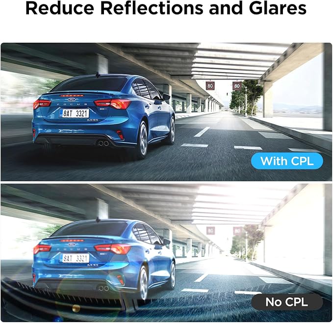 VIOFO CPL-300 Filter, Anti-Glare Circular Polarizing Lens - Image 2