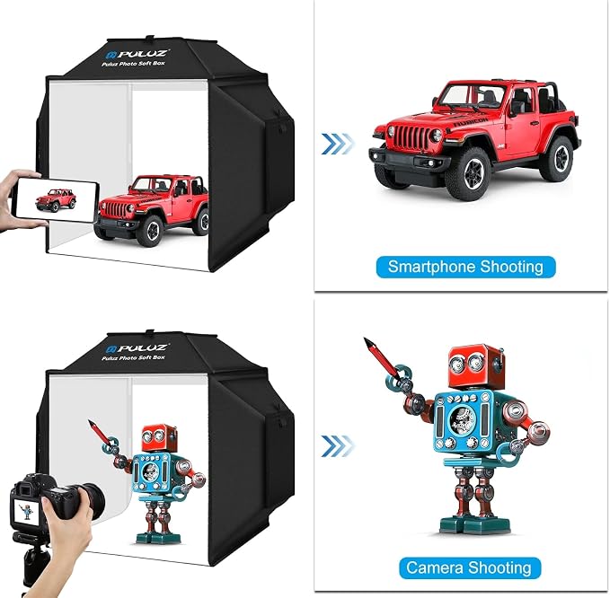 PULUZ Upgraded 16x16 inch Photo Light Box, 480 LEDs Photo Studio Tent Soft Box - Image 8