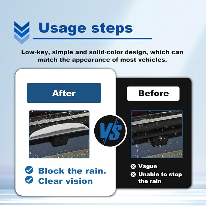 Car Reversing Camera rain Cover, Car Backup Camera Protective Sticker, Silicone - Image 5