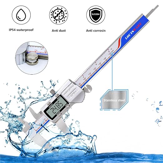 Digital Caliper Measuring Tool, IP54 Waterproof Stainless Steel Vernier Caliper - Image 2
