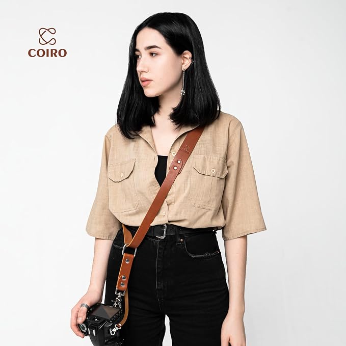 C Coiro Leather Camera Strap Crossbody - Image 5
