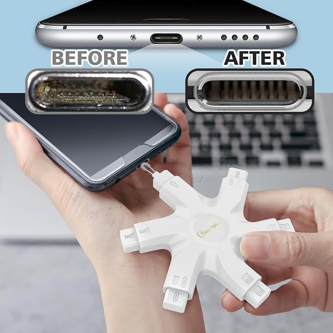 Tassmpitor for iPhone Cleaning Kit Port Cleaner, Repair and Restore Tool for - Image 3