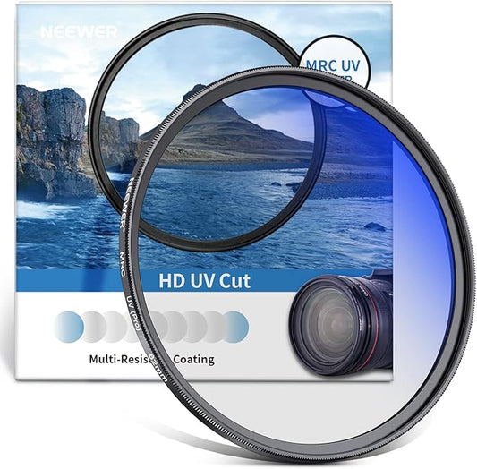 NEEWER 62mm MRC UV Protection Filter 30 Layer Multi Resistant Nano Coatings/HD by Neewer