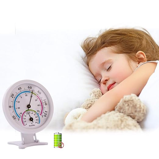 Mini Indoor Thermometer Hygrometer Analog 2 in 1 Temperature Humidity Monitor - Image 4