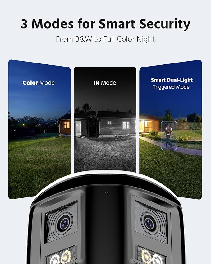ANNKE FCD800 4K 8MP Dual Lens PoE Security Camera, 180°Panoramic View, Smart - Image 4