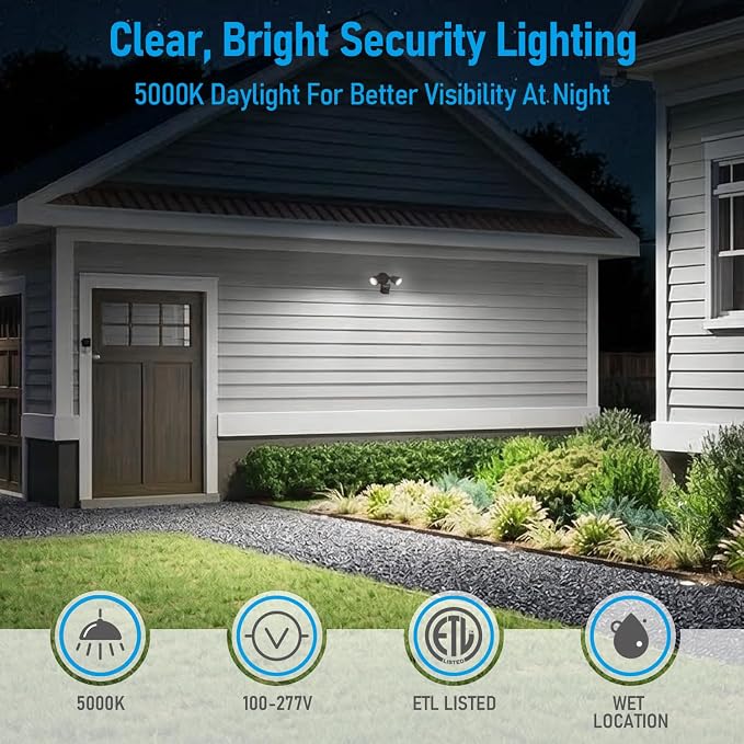 LEONLITE COB LED Security Light, Motion Sensor Outdoor Lights, Dusk to Dawn - Image 4