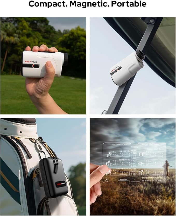 GF2 Golf Rangefinder with Slope, 1300 Yards Laser Range Finder, 7.5X - Image 7