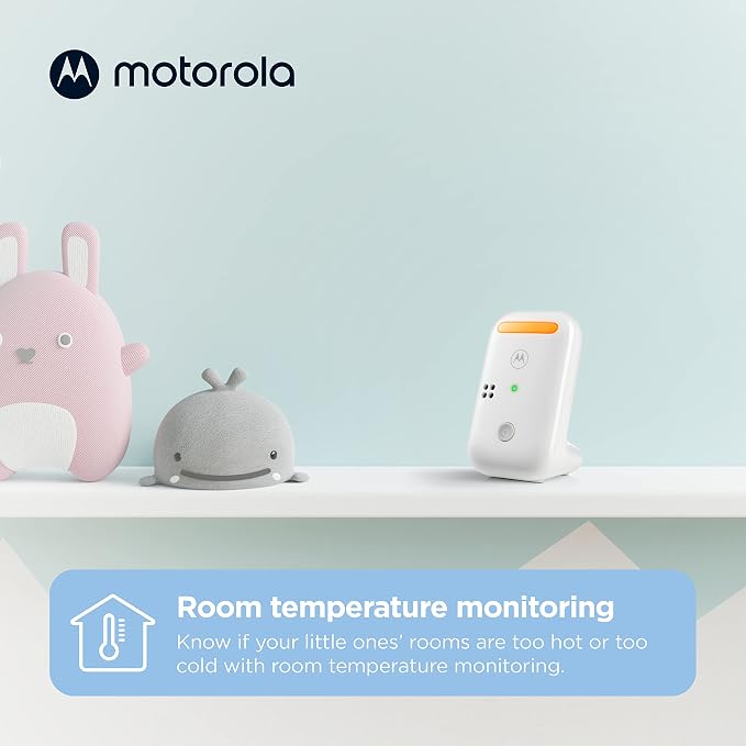 Motorola Nursery Baby Monitor, 1000ft Range PIP11 Audio Only, Nightlight - Image 4