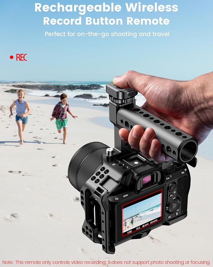 Wireless Rechargeable Camera Video Recording Remote Control, One-Press Video - Image 2